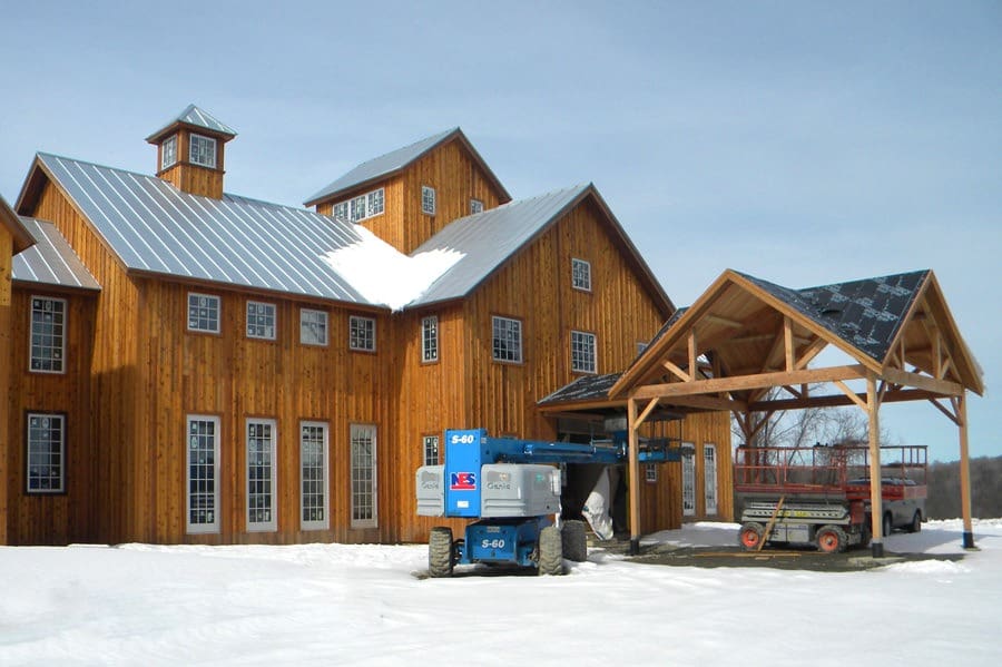 Millbrook34 Barn Style Winery With Cupola and Board and Batten Siding