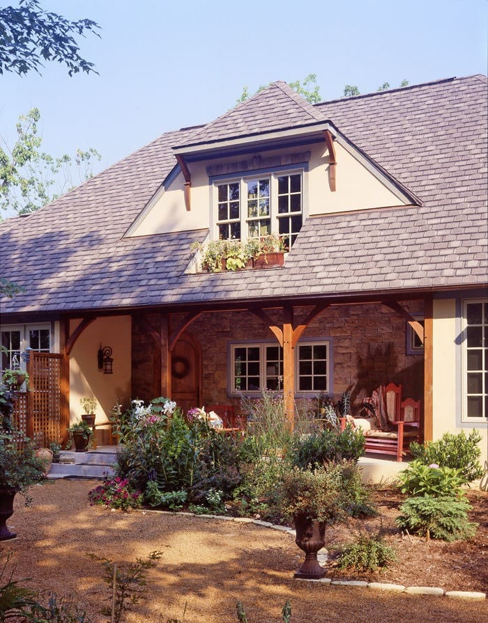 5472-01 tuscan style home with inset dormer