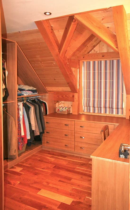 Timber Frame Walk in Closet Timber Frame Walk in Closet