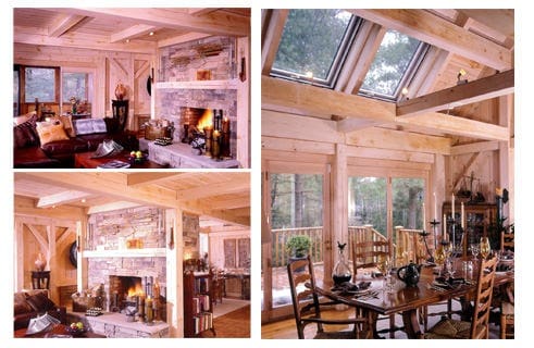Modern Eclectic Timber Frame Living Room Modern Eclectic Timber Frame Living Room