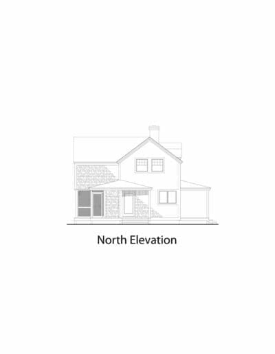 Hatteras 1500 north elevation