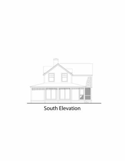 Hatteras 1500 south elevation