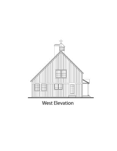 Tisbury 2000 west elevation
