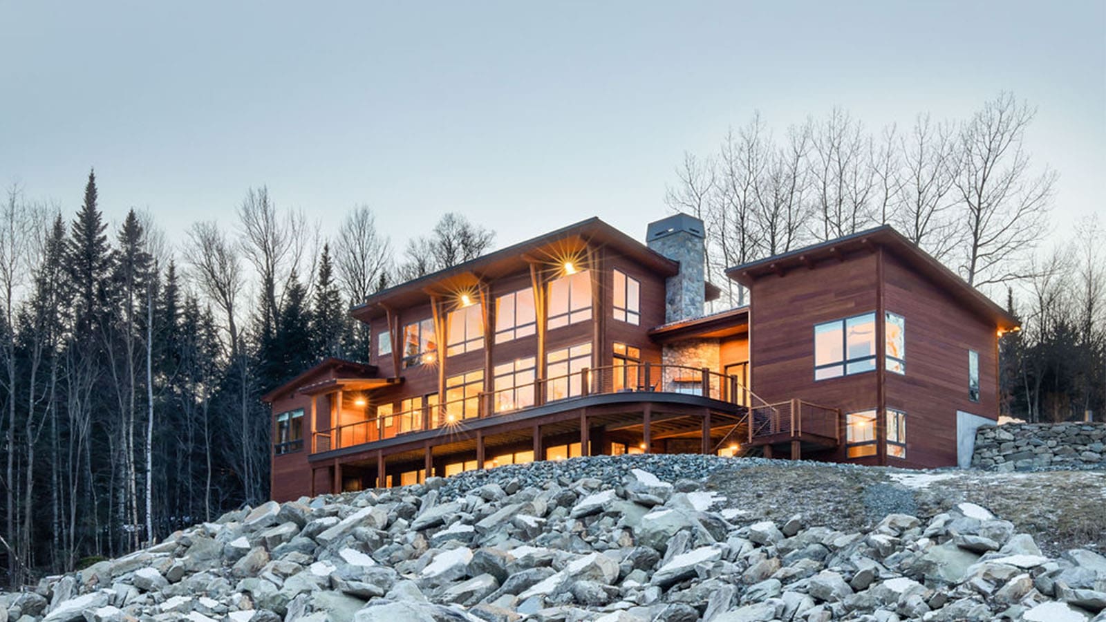 Franconia Mountain Modern T01265 exterior featuring deck
