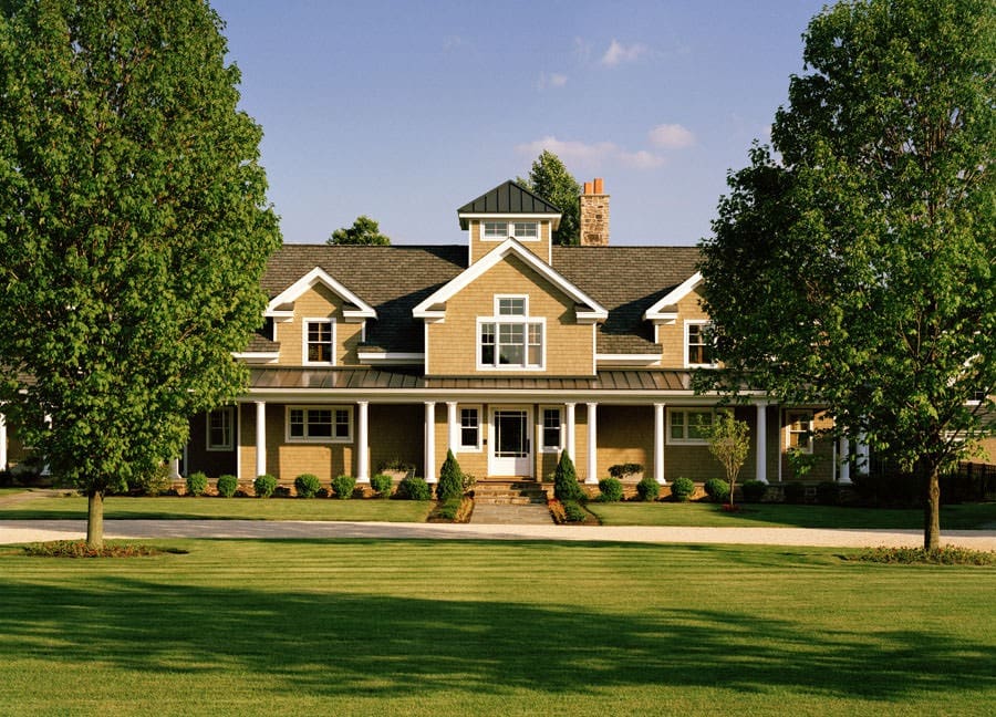 FrontFarmhouseExterior Modern New Jersey Farmhouse