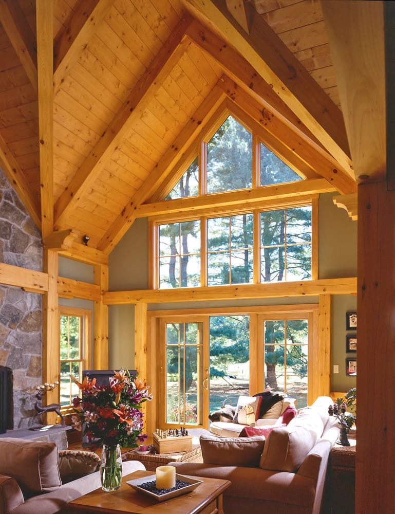 Post and Beam Great Room Post and Beam Great Room