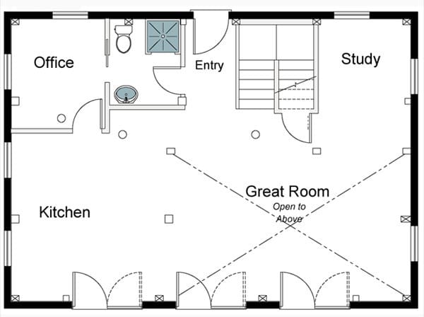 Millbrook-Barn-Home-First-Floor-Plan barn home first floor plan