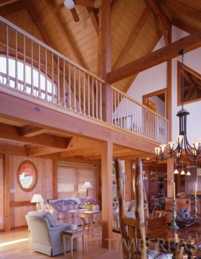 Cape Cod, MA (4647) great room looking up at loft