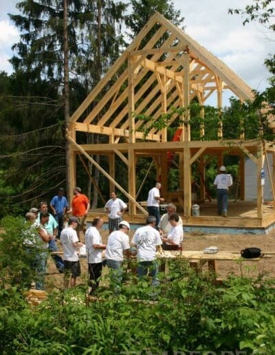 Habitat For Humanity, VT (T00212) timber frame construction
