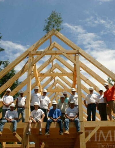 Habitat For Humanity, VT (T00212) construction timber frame crew
